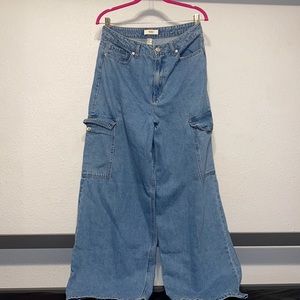Wide leg jeans